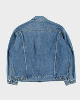Vintage 1990s Wrangler M4900 Light Wash Denim Trucker Jacket - XL