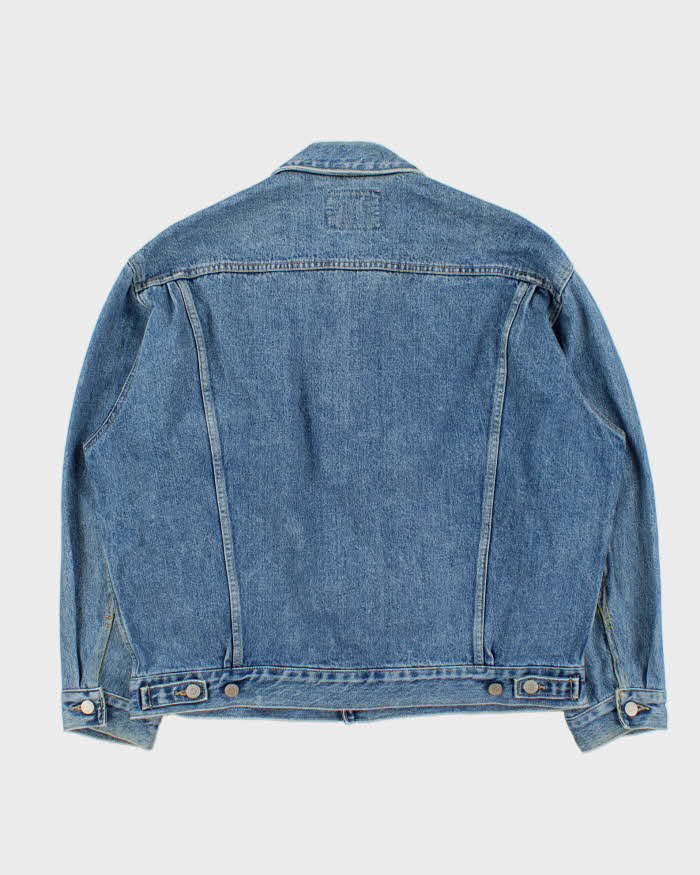 Vintage 1990s Wrangler M4900 Light Wash Denim Trucker Jacket - XL