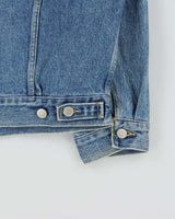 Vintage 1990s Wrangler M4900 Light Wash Denim Trucker Jacket - XL