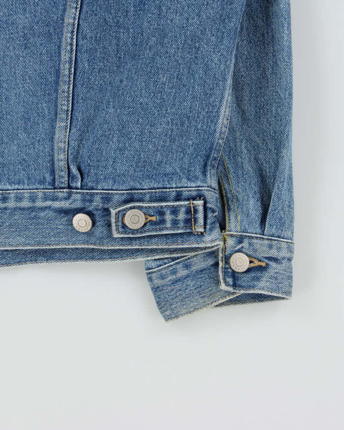 Vintage 1990s Wrangler M4900 Light Wash Denim Trucker Jacket - XL