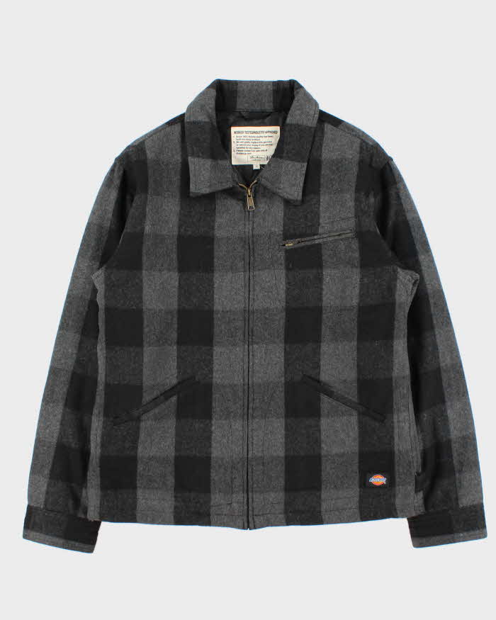 Vintage Dickies Buffalo Plaid Quilt Lined Wool Blend Workwear Jacket - XL