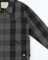 Vintage Dickies Buffalo Plaid Quilt Lined Wool Blend Workwear Jacket - XL