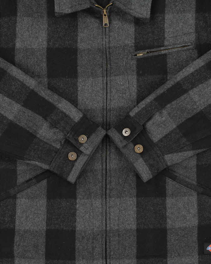 Vintage Dickies Buffalo Plaid Quilt Lined Wool Blend Workwear Jacket - XL