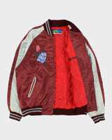 Vintage Y2K 00s Hoshihime Japan Sukajan Souvenir Satin Varsity Bomber Jacket - XL