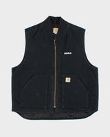 Vintage Carhartt VO1 Arctic Quilt Duck Canvas Distressed Workwear Gilet - XL