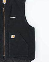 Vintage Carhartt VO1 Arctic Quilt Duck Canvas Distressed Workwear Gilet - XL
