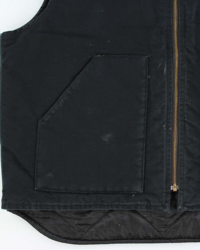 Vintage Carhartt VO1 Arctic Quilt Duck Canvas Distressed Workwear Gilet - XL
