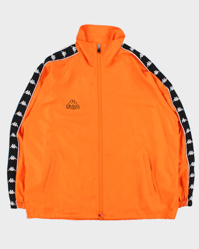 Vintage 1990s Kappa Embroidered Spell Out Soft Shell Windbreaker Jacket - L