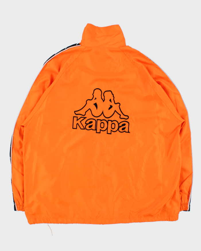 Vintage 1990s Kappa Embroidered Spell Out Soft Shell Windbreaker Jacket - L