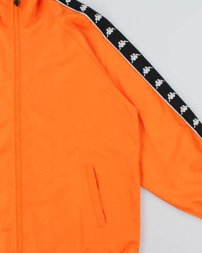 Vintage 1990s Kappa Embroidered Spell Out Soft Shell Windbreaker Jacket - L