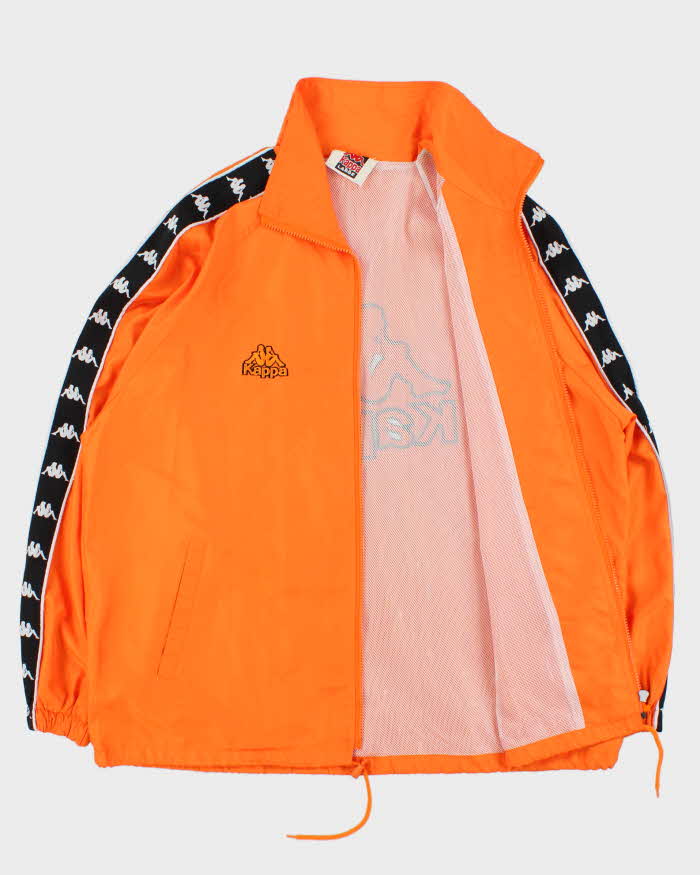 Vintage 1990s Kappa Embroidered Spell Out Soft Shell Windbreaker Jacket - L
