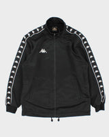 Vintage 1990s Kappa Black Classic Logo Track Jacket - M