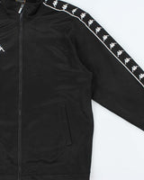 Vintage 1990s Kappa Black Classic Logo Track Jacket - M