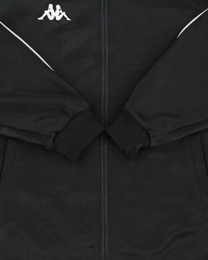 Vintage 1990s Kappa Black Classic Logo Track Jacket - M