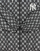Vintage MLB New York Yankees Patch Monogram Soft Shell Hooded Windbreaker Jacket - M