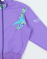 Vintage 1980s Champion Japan Patterned Boxy Track Jacket - M