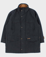 Vintage 1990s Burberry Polycotton Canvas Nova Check Lined Waterproof Outdoors Jacket - L