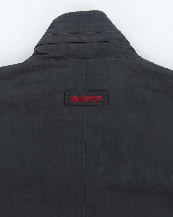 Vintage 1990s Burberry Polycotton Canvas Nova Check Lined Waterproof Outdoors Jacket - L