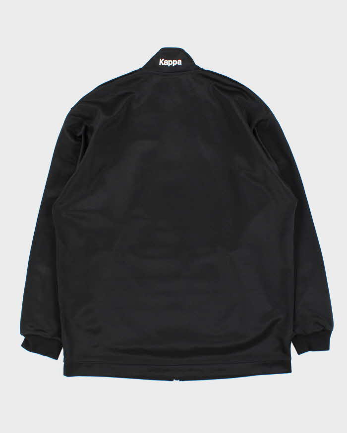 Vintage 1990s Kappa Black Classic Logo Track Jacket - L