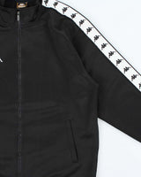 Vintage 1990s Kappa Black Classic Logo Track Jacket - L