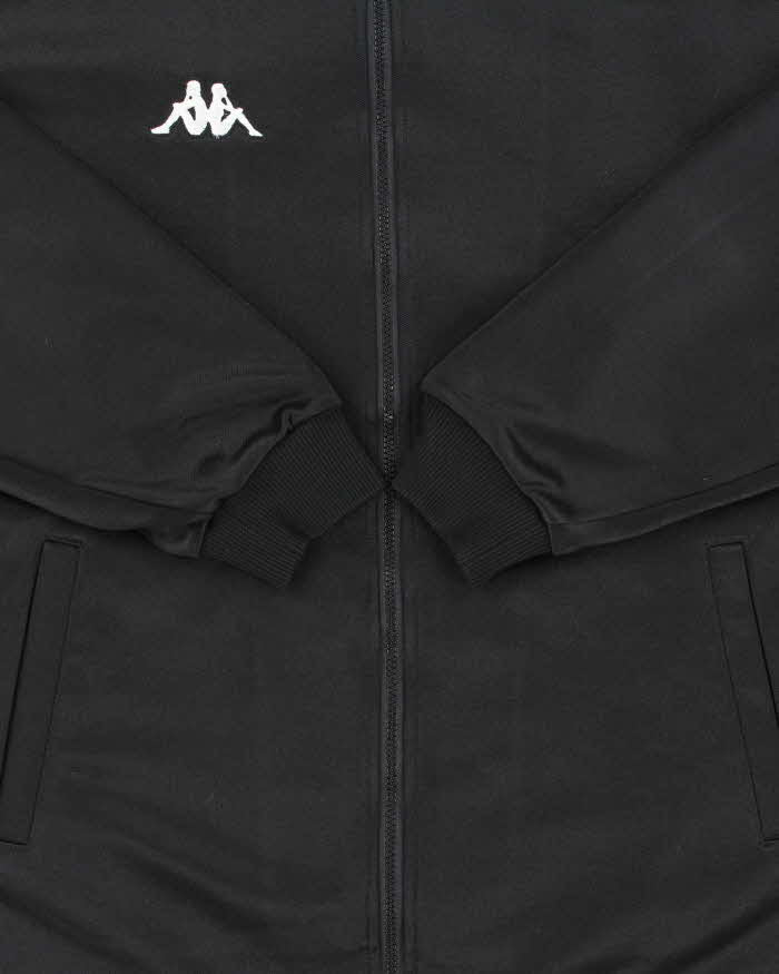 Vintage 1990s Kappa Black Classic Logo Track Jacket - L