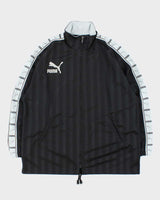Vintage 1990s Puma Striped Reverse Spell Out Football Track Jacket - L