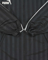 Vintage 1990s Puma Striped Reverse Spell Out Football Track Jacket - L