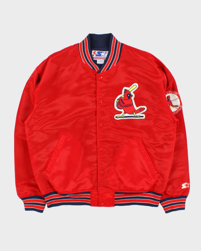 Vintage 1990s Starter St. Louis Cardinals Satin Varsity Baseball Jacket - L