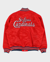 Vintage 1990s Starter St. Louis Cardinals Satin Varsity Baseball Jacket - L