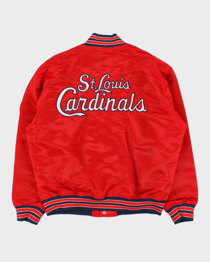 Vintage 1990s Starter St. Louis Cardinals Satin Varsity Baseball Jacket - L
