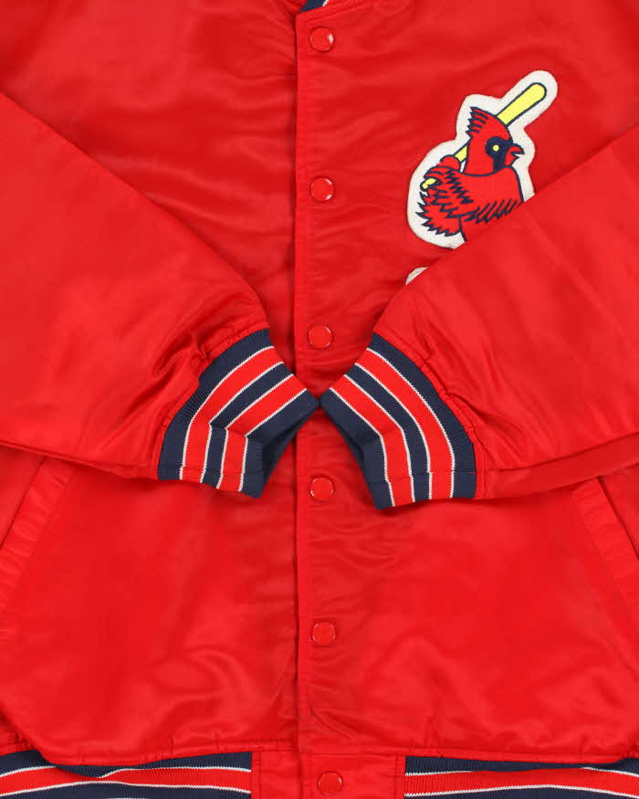 Vintage 1990s Starter St. Louis Cardinals Satin Varsity Baseball Jacket - L