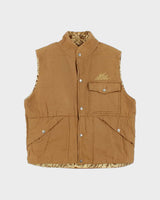 Vintage Y2K 00s Leflah Japan Skatewear Reversible Canvas Gilet  - L