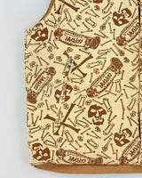 Vintage Y2K 00s Leflah Japan Skatewear Reversible Canvas Gilet  - L