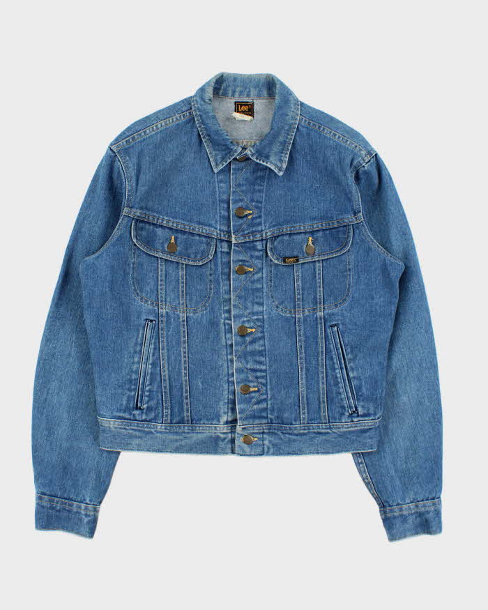 Vintage 1970s Lee Riders Made In USA Denim Trucker Jacket  - L