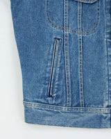 Vintage 1970s Lee Riders Made In USA Denim Trucker Jacket  - L