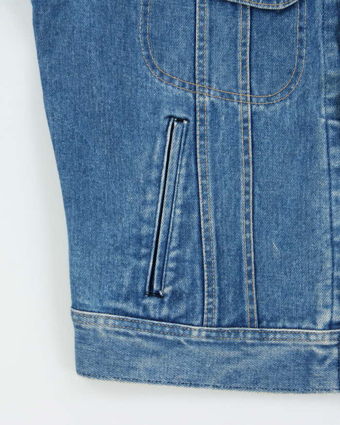 Vintage 1970s Lee Riders Made In USA Denim Trucker Jacket  - L