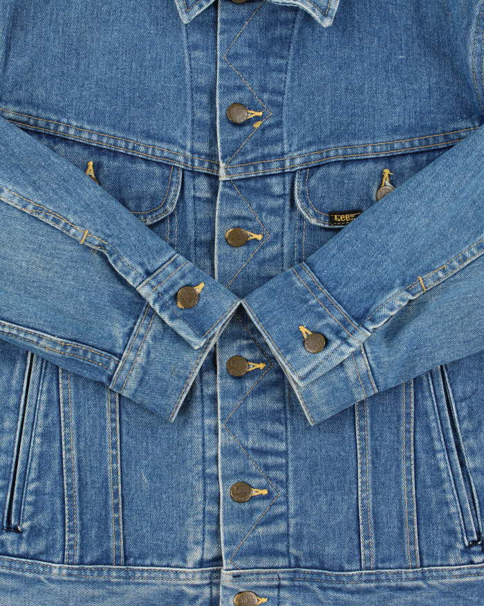 Vintage 1970s Lee Riders Made In USA Denim Trucker Jacket  - L