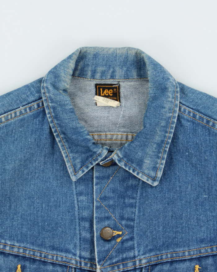Vintage 1970s Lee Riders Made In USA Denim Trucker Jacket  - L
