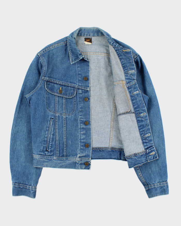 Vintage 1970s Lee Riders Made In USA Denim Trucker Jacket  - L