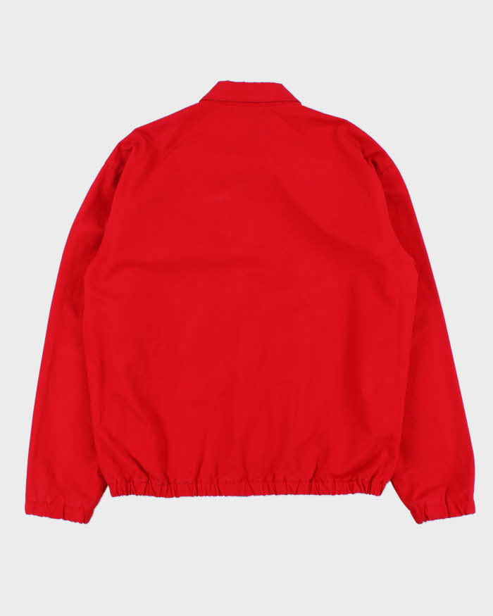 Vintage Early 1990s Polo Ralph Lauren Tartan Lined Cotton Canvas Harrington Jacket  - S