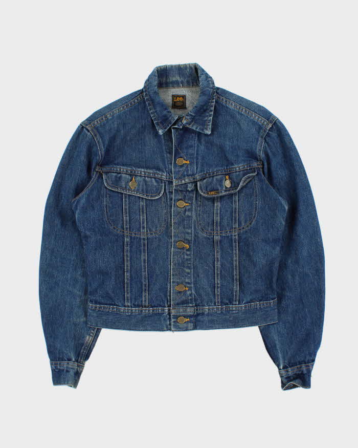 Vintage 1970s Lee Riders Made In Canada Medium Wash Boxy Denim Trucker Jacket  - M