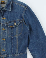 Vintage 1970s Lee Riders Made In Canada Medium Wash Boxy Denim Trucker Jacket  - M