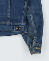 Vintage 1970s Lee Riders Made In Canada Medium Wash Boxy Denim Trucker Jacket  - M