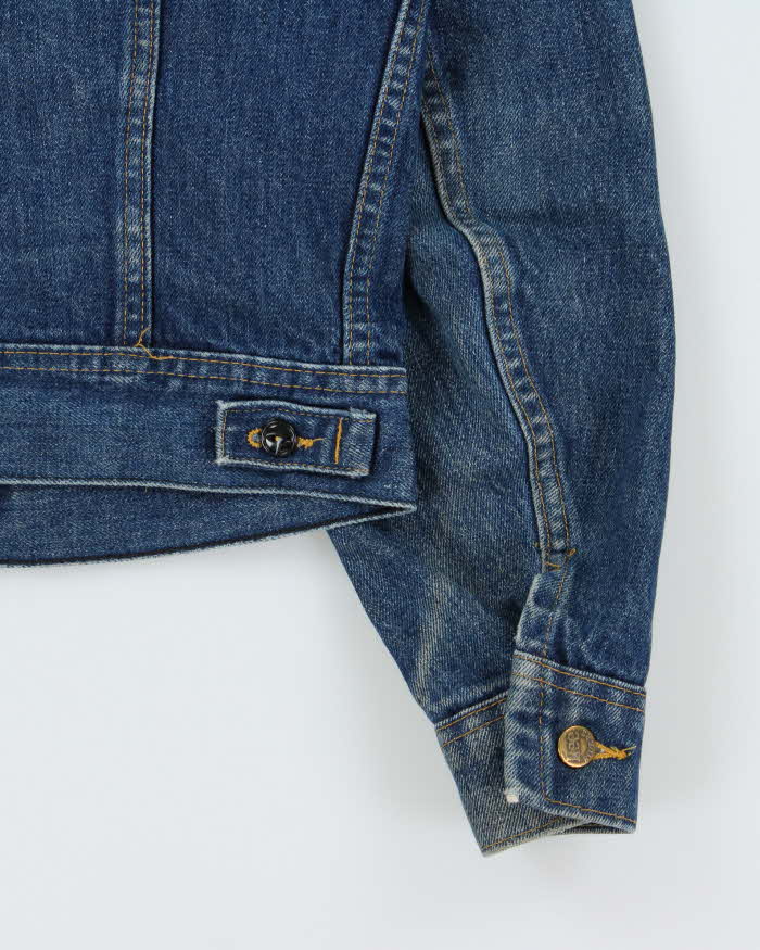 Vintage 1970s Lee Riders Made In Canada Medium Wash Boxy Denim Trucker Jacket  - M