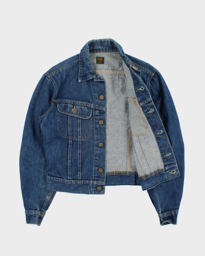 Vintage 1970s Lee Riders Made In Canada Medium Wash Boxy Denim Trucker Jacket  - M
