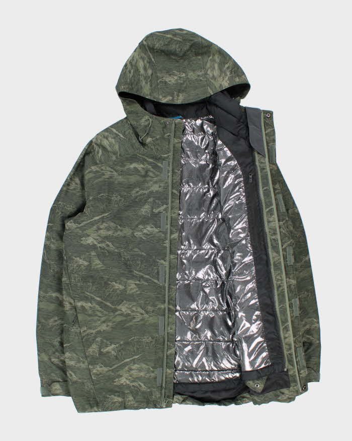 Vintage Columbia Interchange Omni-Heat Tech Camo Mountaineering Puffer Jacket  - L