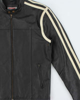 Vintage Y2K 00s Redsquad Cafe Racer Leather Jacket  - XS
