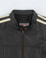 Vintage Y2K 00s Redsquad Cafe Racer Leather Jacket  - XS