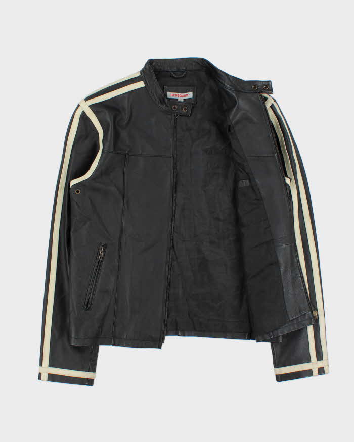 Vintage Y2K 00s Redsquad Cafe Racer Leather Jacket  - XS