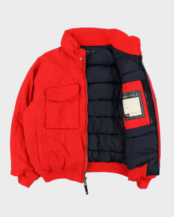 Vintage Y2K 00s Nautica Goose Down Fill Boxy Puffer Jacket - M